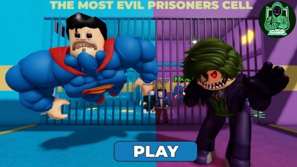 Супергерой против злодея побег из тюрьмы #роблокс #roblox