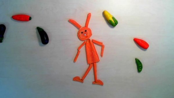 зайка из морковки