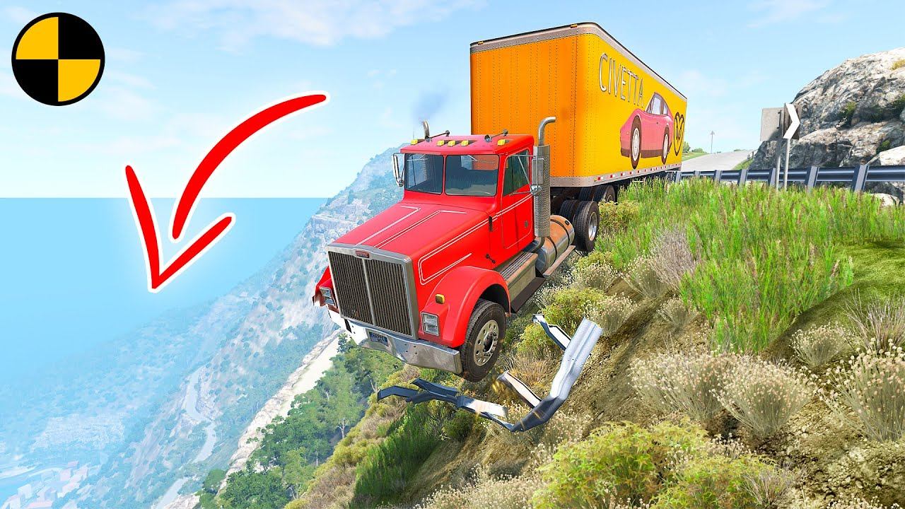 Cars Vs Hill Jump  BeamNG.Drive