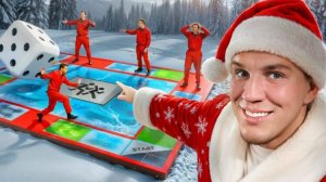 Новогодняя Гигантская Настольная Игра - Масленников, Чернец, Даник, Мустанг и Азамат