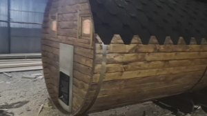 Баня бочка 6 метров с боковым входом купить в Дзержинске.