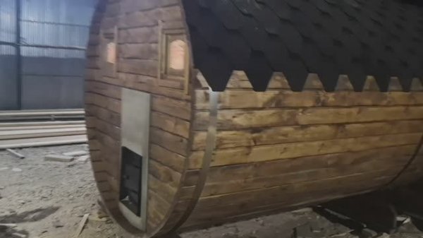 Баня бочка 6 метров с боковым входом купить в Дзержинске.