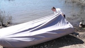 Установка стояночного тента «Фролыч» на лодку ПВХ