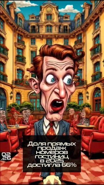 Доля прямых продаж номеров гостиниц в 2025 достигла 66%