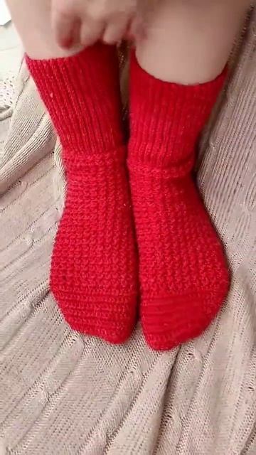 носочки крючком по мк YMI_SOCKS