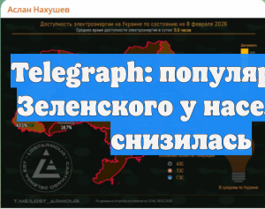 Telegraph: популярность Зеленского у населения снизилась