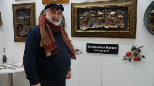 Малхаз Имедашвили делает картины из расплавленной меди