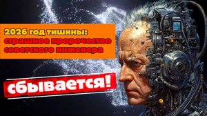 2026 год тишины: сбывается СТРАШНОЕ пророчество советского инженера