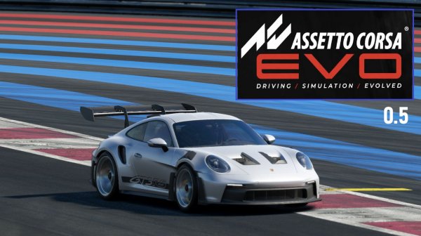 Assetto Corsa EVO (0.5). Circuit Paul Ricard. Porsche 911 GT3 RS. Race. (ИИ 100%) 2026.02.12