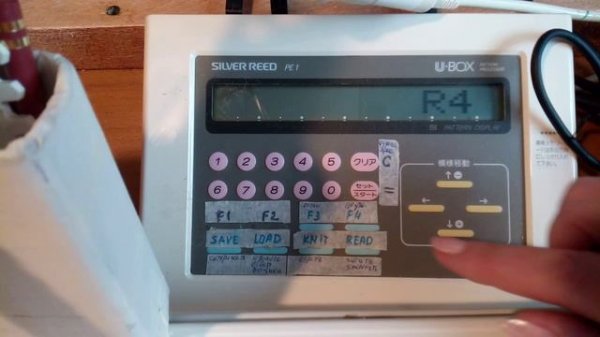 Как загрузить рисунок с листа Майлар в контроллер вязальной машины Silver reed