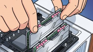 Замена радиаторов на оперативной памяти ADATA XPG LANCER Blade в Mini ITX сборке, корпус Jonsbo TK-0