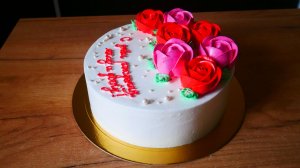 Торт с РОЗАМИ Как сделать розы на торт Оформление торта в домашних условиях