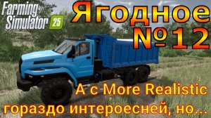 Farming Simulator 25. Ягодное №12. А с More Realistic гораздо интересней, но...