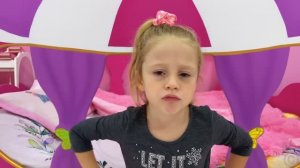 Nastya like a naughty princess