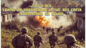 Новости СВО Сегодня- ТЭЦ5 ВСЕ. Удары  по Запорожью 11 тыс без света. Контратака на стыке