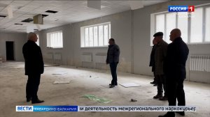 В Тырныаузе не прекращаются работы по капремонту спорткомплекса «Геолог»