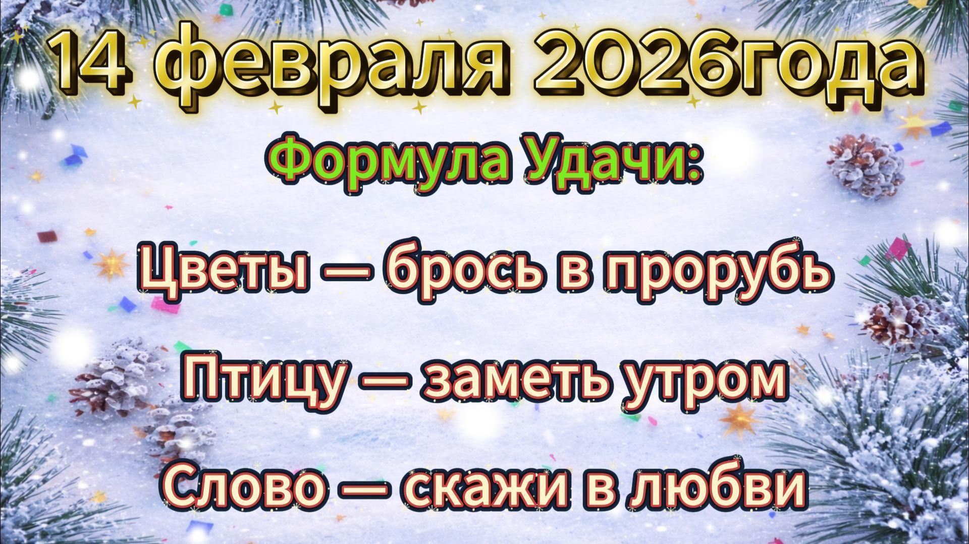 Народные приметы на 14 февраля 2026 года смотреть онлайн