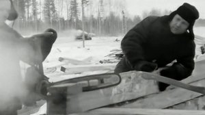 1967 год. Нижневартовск. Строительство деревянных домов