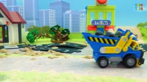 Щенячий патруль Маршал сражается с каменным големом. Крепыш и команда спасает город. | Nickelodeon