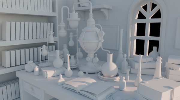 Стол алхимика в Blender 3D 2 серия