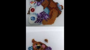 медвежонок со снеговиком_видео-процесс из фото