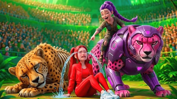 Руми становится чемпионом по гонкам роботов Кинг-Конга - KPOP Demon Hunters