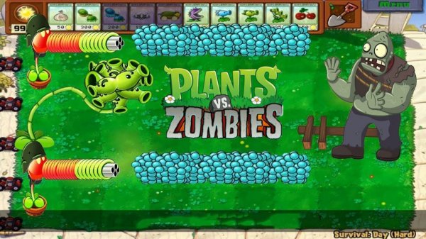Зомби против растений! Plants vs Zombies ПвЗ PvZ Растения против Зомби