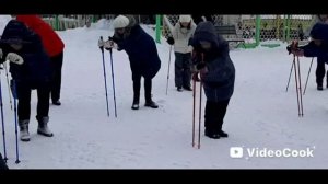 Занятия северной ходьбой с М.Моргуновой в парке "ХАРИНКА" г.Иваново 12.02.26 года