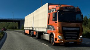 547 / ЕTS2 1.57 / DAF XF / Купил новый трак и сразу в Британию.