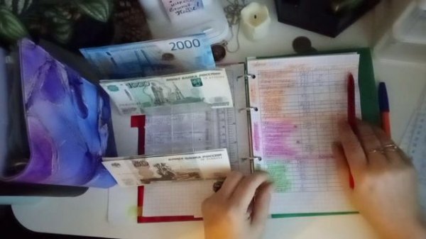 Распределение по конвертам 👍👍👍 Февраль,#1.💸💸💸 Зарплата дочи.15.910₽