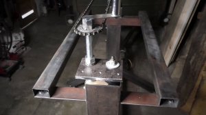 Сборка барабанной шлифовальной машины — подъёмный механизм — часть 2