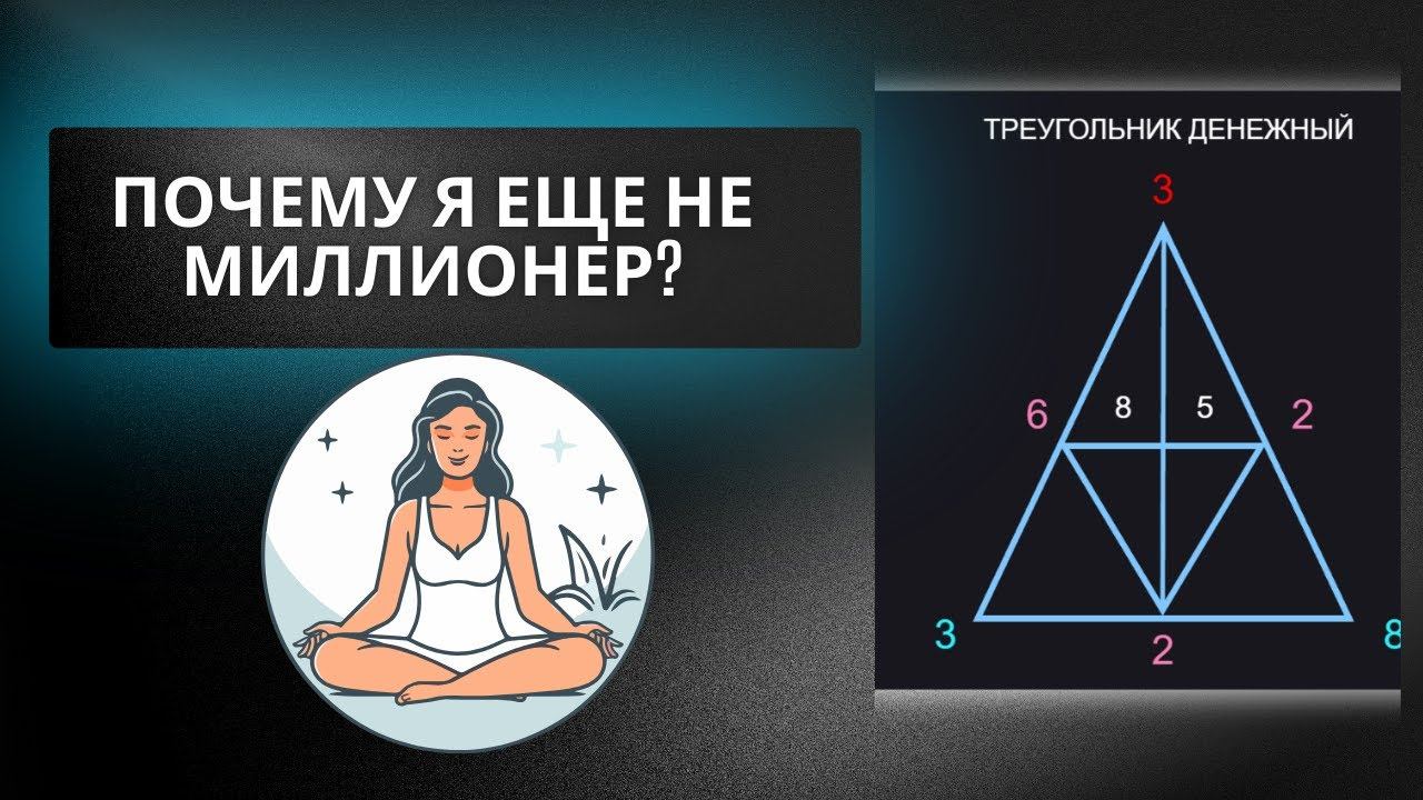 Где моя  реализация и почему я еще не миллионер. Нумерологический разбор треугольника денег
