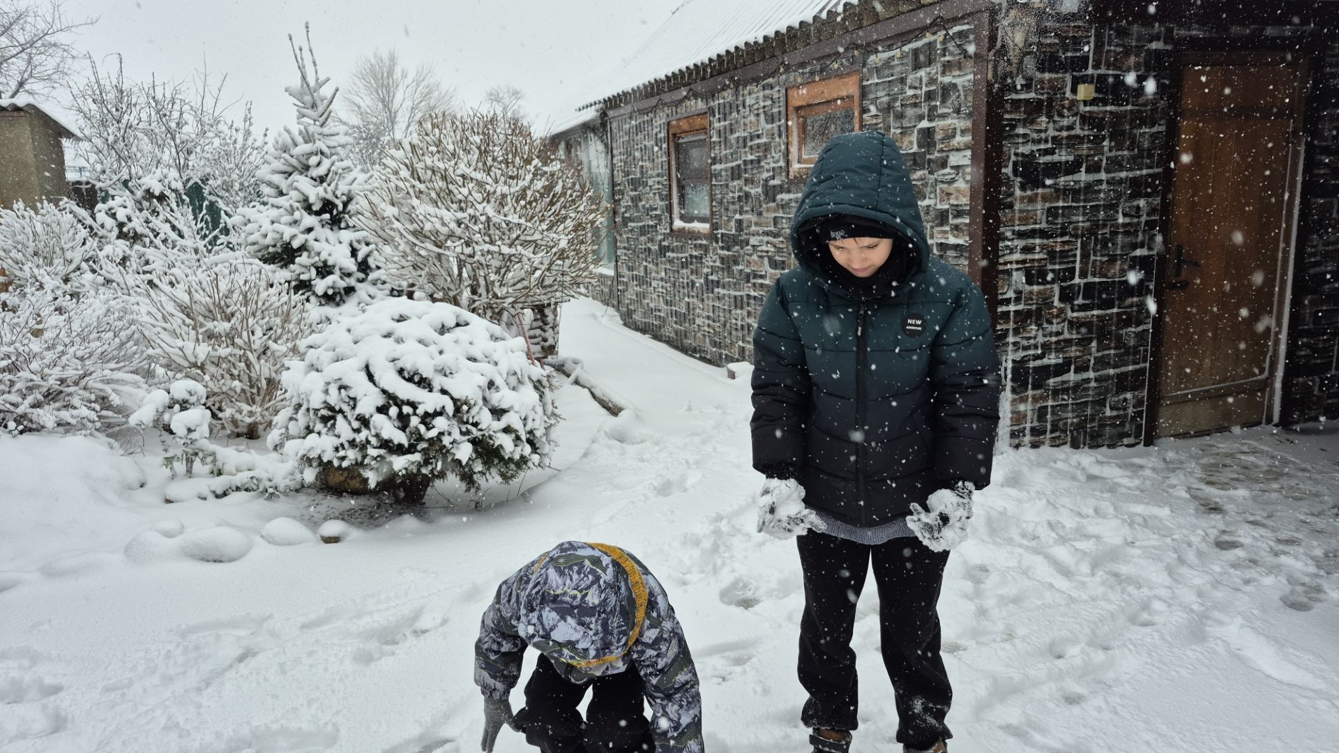 ДОМА НЕ УДЕРЖАТЬ...СНЕГ НЕ ПОМЕХА... смотреть онлайн