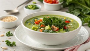 Сыроедный овсяно-капустный суп