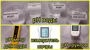 Провожу опыты: рН воды, рН почвы.