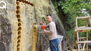 Мужчина построил себе жильё прямо в горе. Ручным инструментом.