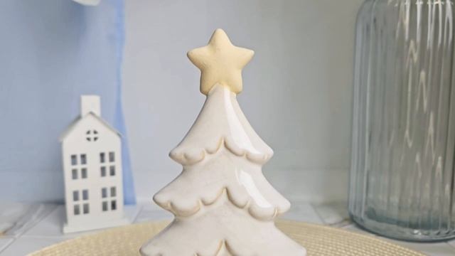 Новогодняя фигурка ЁЛОЧКА ШАРМИ, керамика, 22 см, 1185883