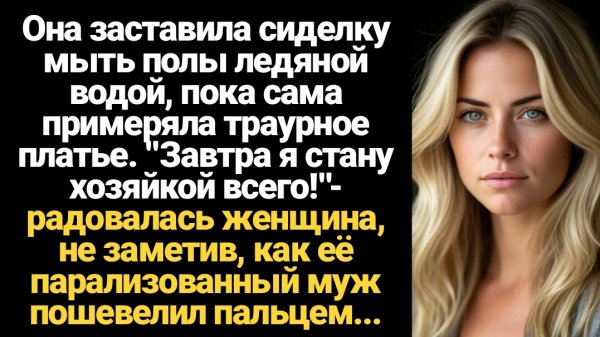 ИСТОРИИ ИЗ ЖИЗНИ/Она заставила сиделку мыть полы, пока сама примеряла траурное платье, но вдруг