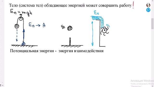 Энергия - показатель возможности совершить работу