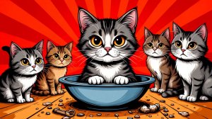 КОШАЧИЙ СУД 😱 ОНА СЪЕЛА ЧУЖУЮ ПОРЦИЮ