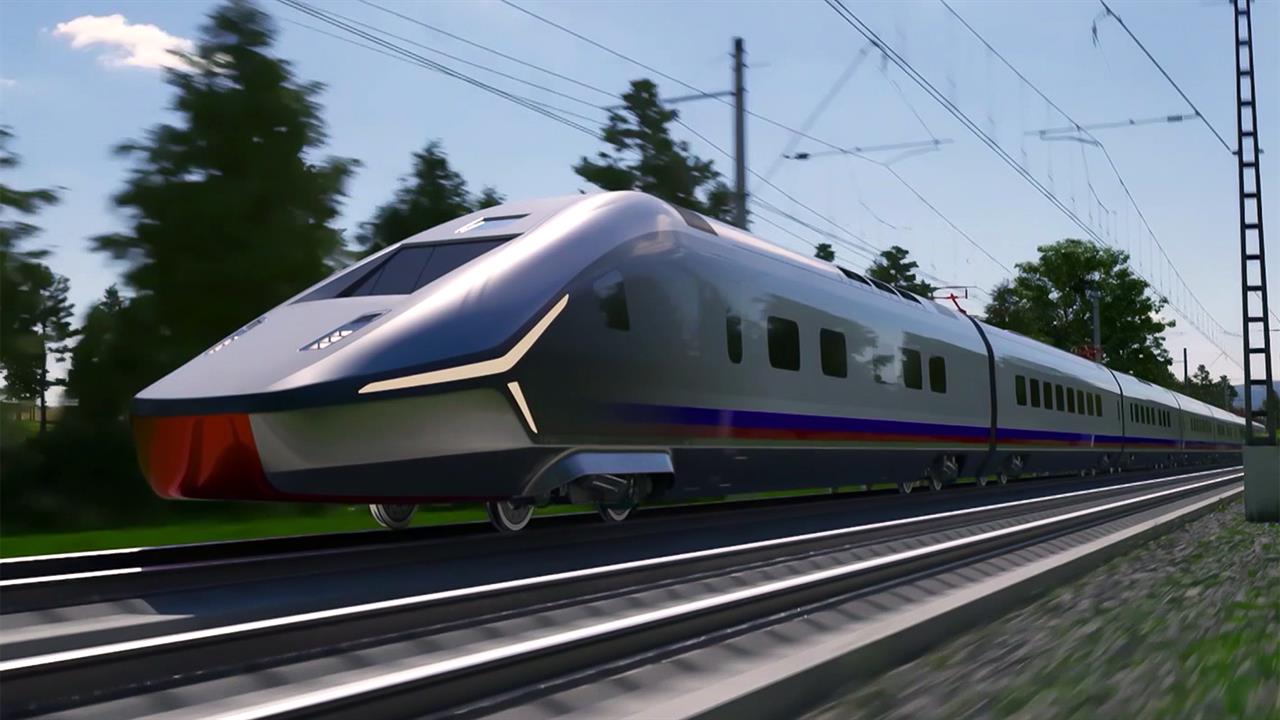 Испытания первого скоростного поезда для ВСМ Москва - Санкт-Петербург начнутся в 2027 году. смотреть онлайн