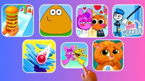 🌈Sprunki  & Well Challendge & Burger Master & Bubbu & Pou & ThiefPuzzle