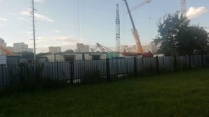 Сборка конвейера ТПМК Победа для проходки двухпутного тоннеля до Каширской БКЛ 30.07.2020