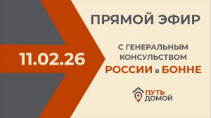Горячая линия с консулом РФ в Бонне . Запись 11.02.2026