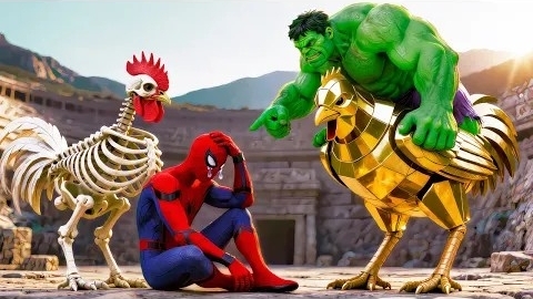 ✨✨✨ ЧЕЛОВЕК-ПАУК побеждает в Легендарном чемпионате по гонкам на волшебных петушках | Epic Racing Ch смотреть онлайн