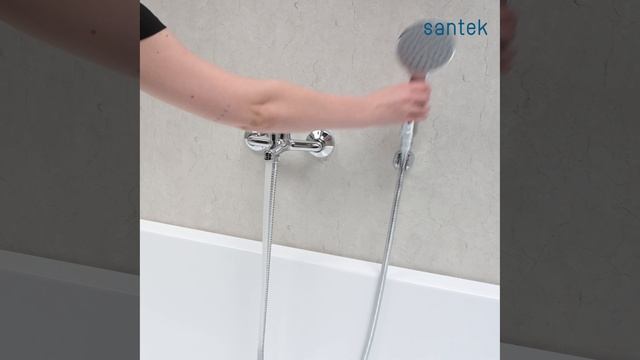 Смеситель для ванны Santek Баус WH5A10010C001 с душевым гарнитуром, хром