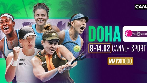 Теннис. WTA 1000. Доха, Катар.12.02.2026 Прямая трансляция.