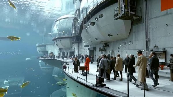 AI Underwater Worlds 🌊 Cinematic MidJourney Animation-(1072p60)