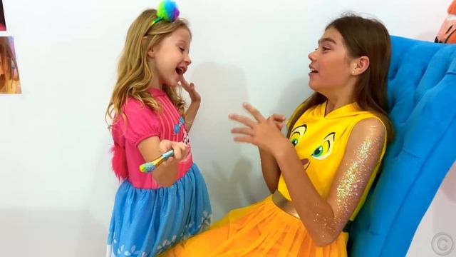 Настя делает аквагрим для конкурса красоты смотреть онлайн