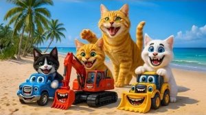 Мама-Кошка Подстригает мех на ферме и Шьет Тигровую шапочку Для Котят Дома🐾🎩🐯